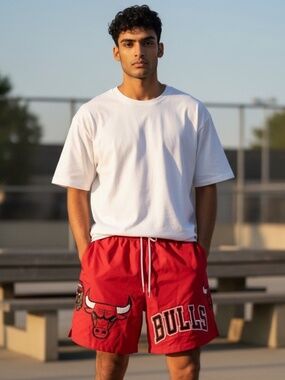 Chicago Bulls Pro Standard "Six Time Champions" Mesh Shorts - Size XL